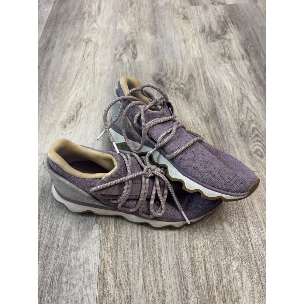 SOREL Kinetic Breakthru Sneaker Women's Purple Knit Lace‎ Up Shoes Size 7.5